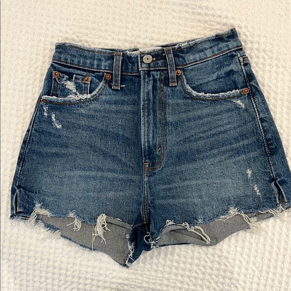 A&F Denim Distressed Women Shorts